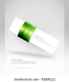 vector abstract banner on a gray background