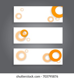  vector abstract  banner set