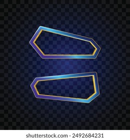 Vektorgrafik des abstrakten Banners. Einfaches Banner. Futuristischer Banner.