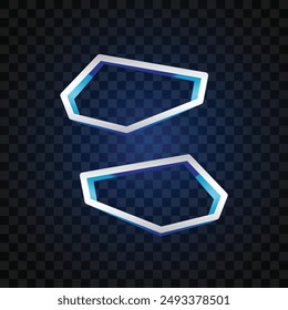 Vector de Anuncio abstracto. Anuncio sencillo. Anuncio futurista.
