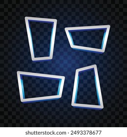 Vector de Anuncio abstracto. Anuncio sencillo. Anuncio futurista.