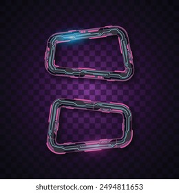 Vektorgrafik des abstrakten Banners. Einfaches Banner. Futuristischer Banner.