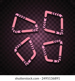 Vektorgrafik des abstrakten Banners. Einfaches Banner. Futuristischer Banner.