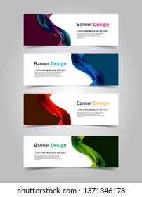 Vector abstract banner template