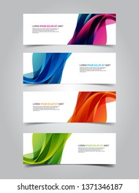 Vector abstract banner template