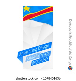 Vector abstract banner template for Democratic Republic of the Congo.