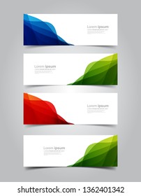 Vector Abstract banner web template
