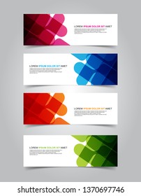 Vector abstract banner web template