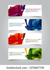 Vector abstract banner web template