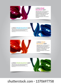 Vector abstract banner web template
