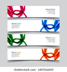 Vector abstract banner web template