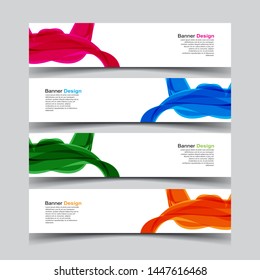 Vector abstract banner web template