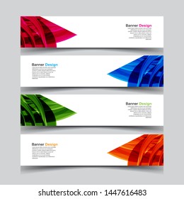 Vector abstract banner web template