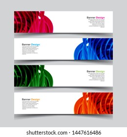 Vector abstract banner web template