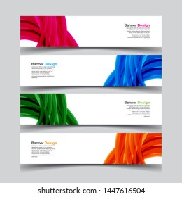 Vector abstract banner web template