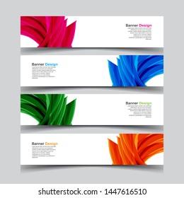 Vector abstract banner web template