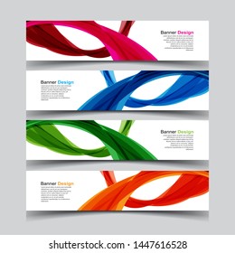 Vector abstract banner web template