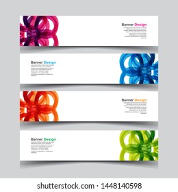 Vector Abstract banner web template
