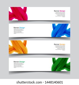 Vector Abstract banner web template
