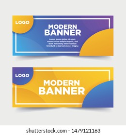 Vector abstract banners background for web banner template or brochure