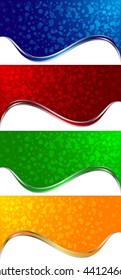 Vector abstract banners; clip-art