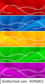 Vector abstract banners; clip-art