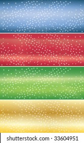Vector abstract banners with star; clip-art