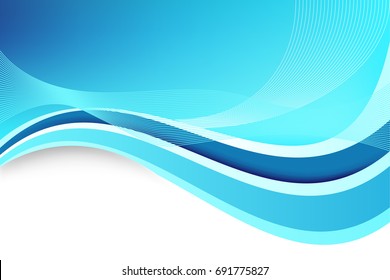 vector abstract beautiful blue background