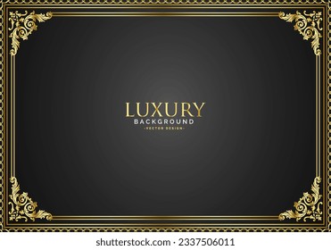 vector abstract beautiful luxury frame background