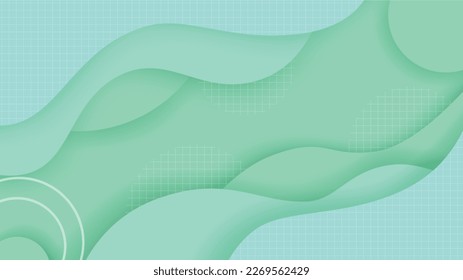 Vector abstract beckground in mint colors. Concept for web design, UX UI design.