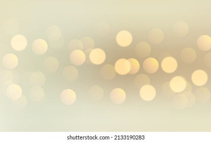 Vector abstract beige background with golden sparkles. Big round sparks with light effect EPS10