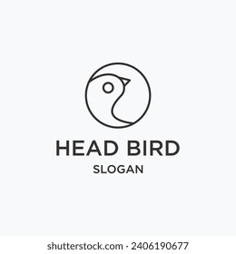 Vector abstract bird logo design vector template