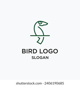 Vector abstract bird logo design vector template
