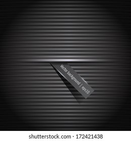 Vector abstract black background with a label
