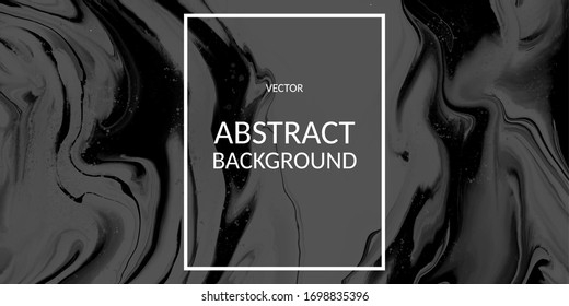 Textura de mármol negro vectorial en color, fondos de diseño fluido Se puede utilizar para fondo de papel pintado, afiche, folleto, tarjeta, invitación, portada, catálogo, sitio web, portátil