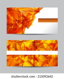 Vector abstract black creative business cards