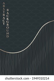 vector abstract black and gold background 