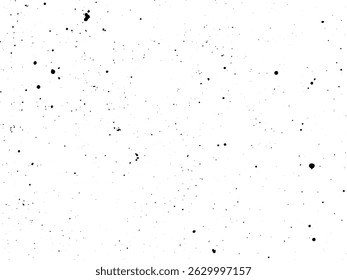  Textura de salpicadura de tinta negra abstracta de Vector sobre fondo blanco. Gotas de pintura al azar, salpicaduras y manchas en estilo grunge. Perfecto para fondos, superposiciones, diseño de embalaje, carteles