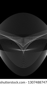Vector abstract black line pattern. Cover for poster design. Template for business brochures. Vector EPS10
