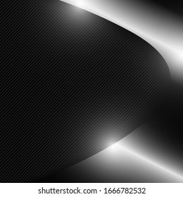 Vector : Abstract black stripes on gray background