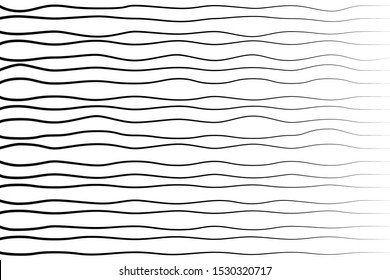 vector abstract black wave horizontal on white background