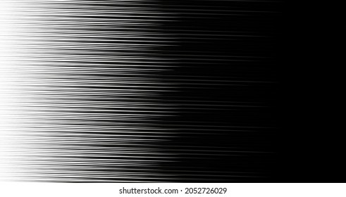 Vector Abstract Black and White Background, Speed Motion Concept, Geometric Pattern.