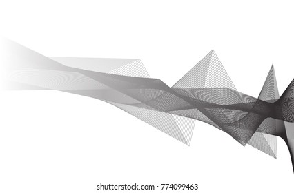 Vector abstract black and white background