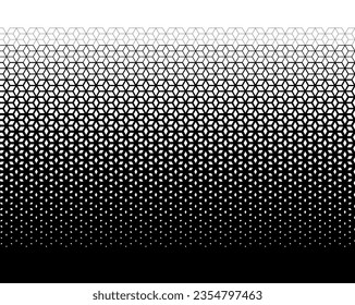 Abstrakte, schwarz-weiße Würfel, Form auf halbem Hintergrund