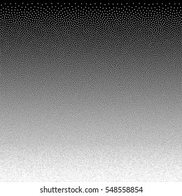 Vector abstract black and white dotted gradient background