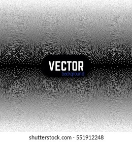 Vector abstract black and white dotted gradient background