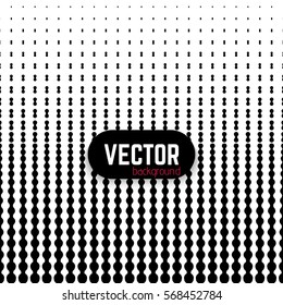 Vector abstract black and white metaball gradient background