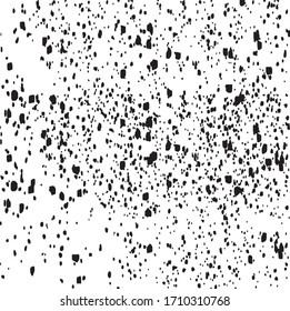 Vector abstract black and white simple pattern for your game or background. Dots, spots and freckles