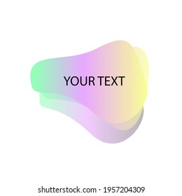 Vector abstract blobs background, gradient shape for presentation, advertising, account, logo, banner