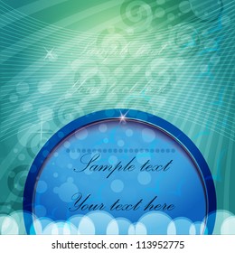 vector of abstract blue background
